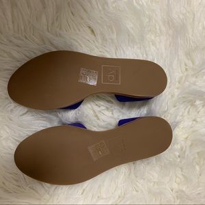 Dolce Vita Shoes - Dolce Vita Blue faux suede open toe flats Dolce Vita Shoes - Dolce Vita Blue faux suede open toe flats